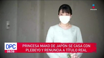 Princesa Mako de Japón se casa con plebeyo y renuncia a título real