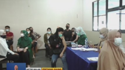 Garnita Malahayati NasDem Kalbar Gelar Vaksinasi Covid-19 untuk Milenial