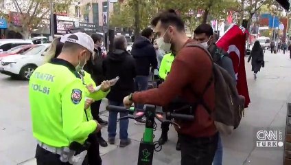 Scooter sürücülerine denetim