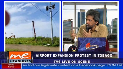08: Airport expansion protest in Tobago: 09 August, 2021