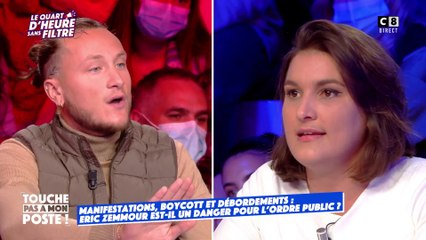 Le gros clash sur le plateau de TPMP entre une influenceuse pro-Zemmour et un militant antifasciste