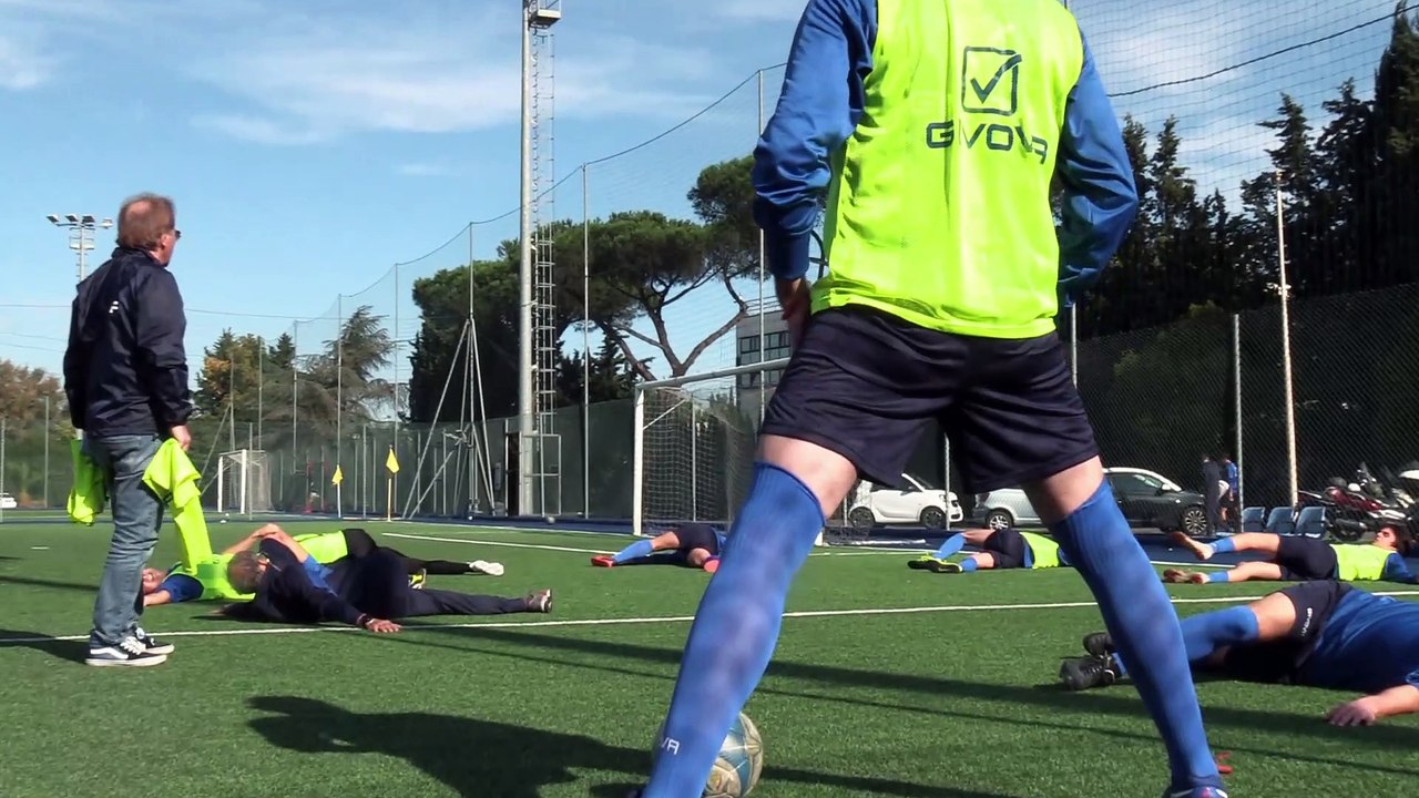 Allenamento della  Nazionale Attori  Preparazione atletico tattica