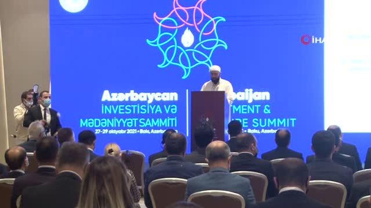Son dakika haberi: Azerbaycan Yatırım ve Kültür Zirvesi başladıDünya Etnospor Konfederasyonu Başkanı Bilal Erdoğan: "Füzuli Havalimanı'nın açılışı, oradaki hızlı...
