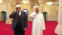 Diyanet İşleri Başkanı Ali Erbaş, Şuşa'da ezan okudu