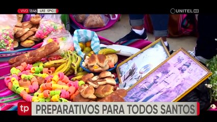 Preparativos por Todos Santos (La Paz)