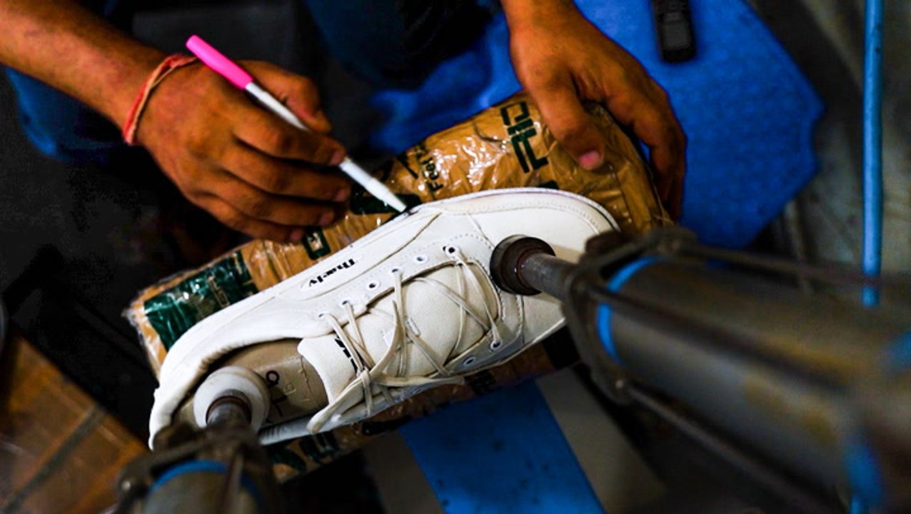 How one company in India is turning plastic bags into $100 sneakers