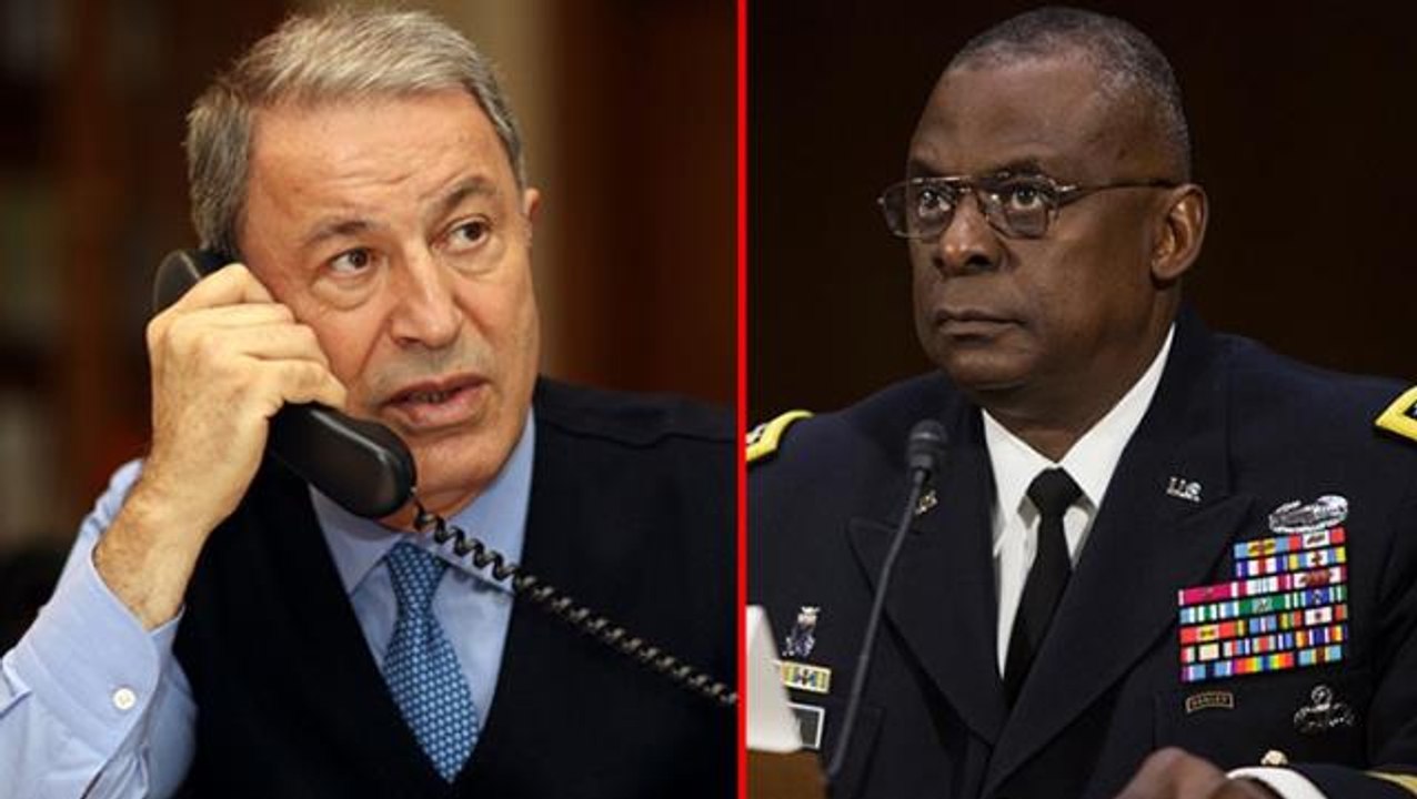 Milli Savunma Bakanı Hulusi Akar, ABD Savunma Bakanı Austin ile görüştü