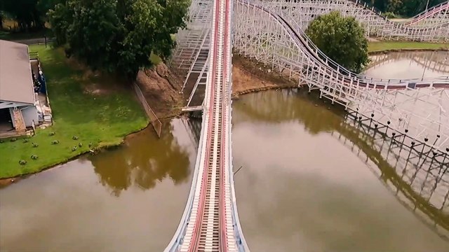 The Great American Scream Machine Roller Coaster (Six Flags Over Georgia - Atlanta, GA) - 4K Roller Coaster POV Video