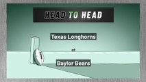 Texas Longhorns at Baylor Bears: Over/Under