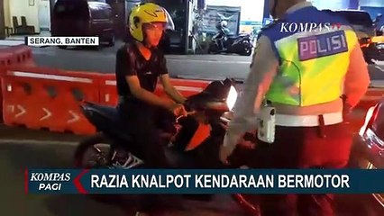 Puluhan Kendaraan Terjaring Razia Knalpot Bising, Petugas Langsung Tilang!