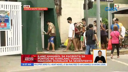 Ilang hahabol sa pagbisita sa puntod ng kanilang yumao, maagang dumalaw sa sementeryo | UB