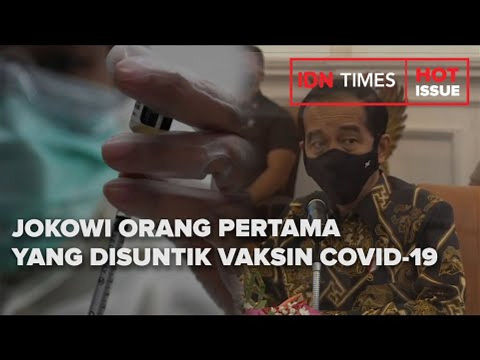 JOKOWI ORANG PERTAMA YANG DISUNTIK VAKSIN COVID-19, RABU PEKAN DEPAN