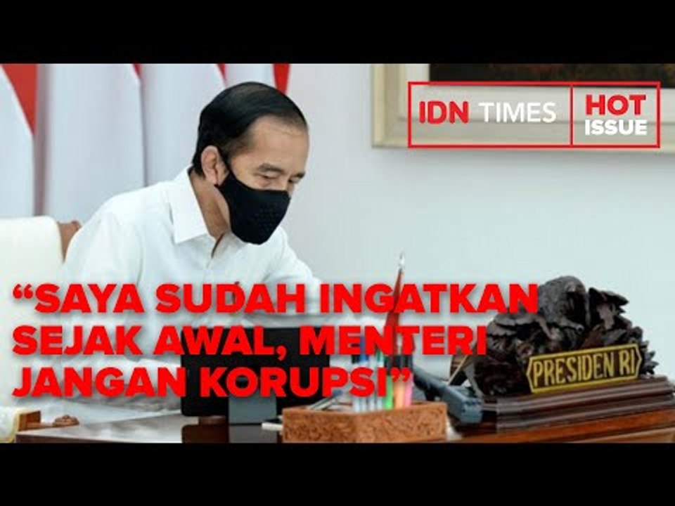 PERNYATAAN PRESIDEN JOKO WIDODO TERKAIT KORUPSI MENTERI SOSIAL JULIARI