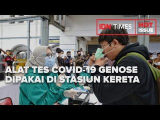 ALAT TES COVID-19 GENOSE DIPAKAI DI STASIUN KERETA