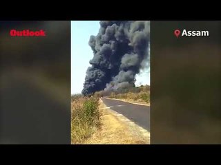 Massive Fire At Oil Well In Assam