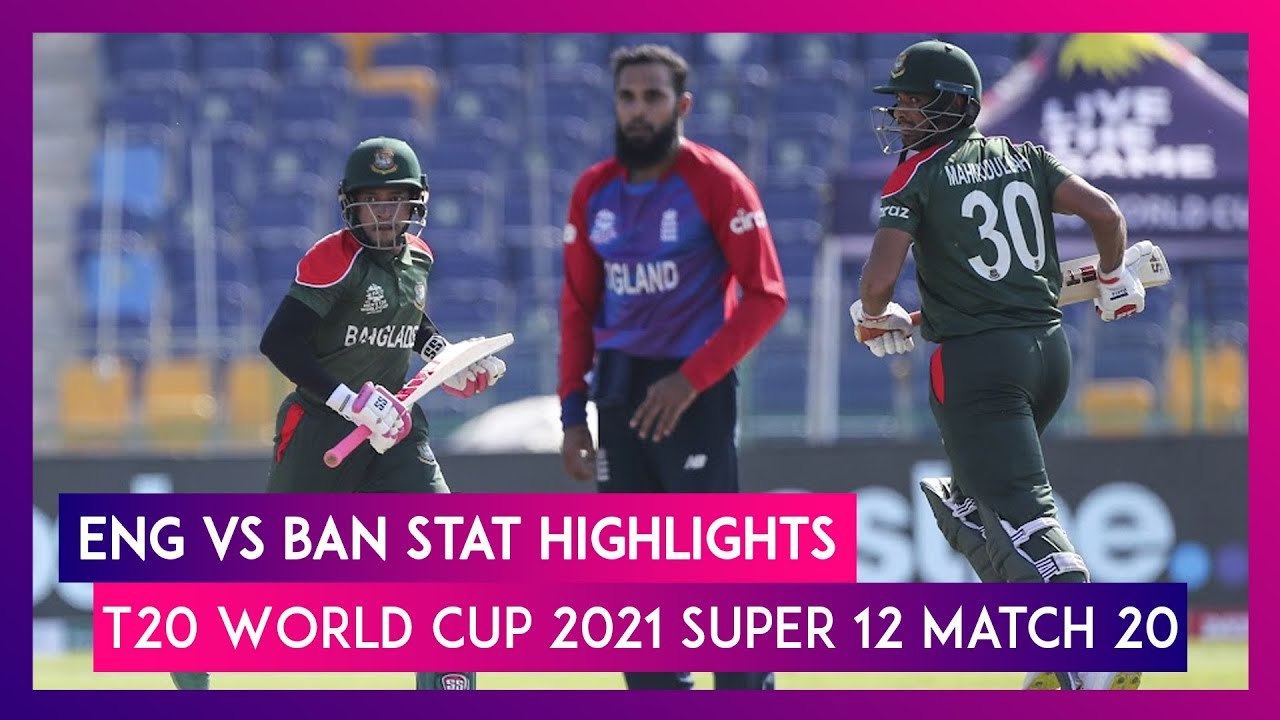 ENG vs BAN Stat Highlights T20 World Cup 2021: England Register Consecutive Wins