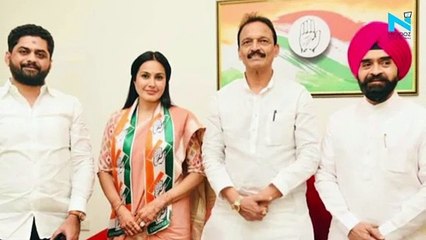 Television actor Kamya Punjabi joins Congress in Mumbai