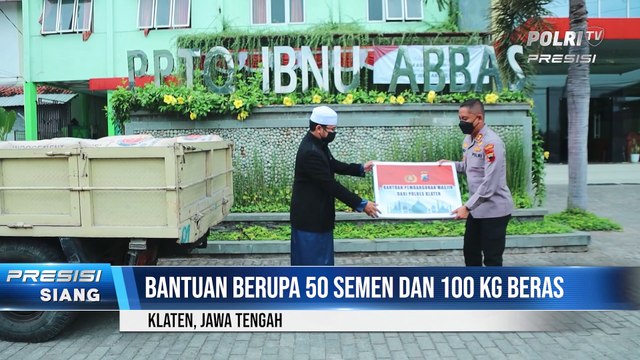 Polres Klaten Salurkan Bantuan ke Pondok Pesantren Tahfidzul Quran Ibnu Abbas