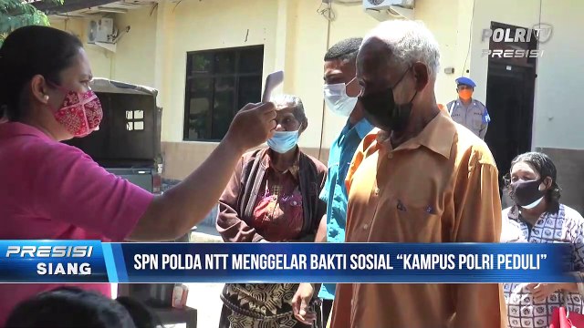 Polda NTT Salurkan Sembako dan Gelar Vaksinasi untuk Masyarakat