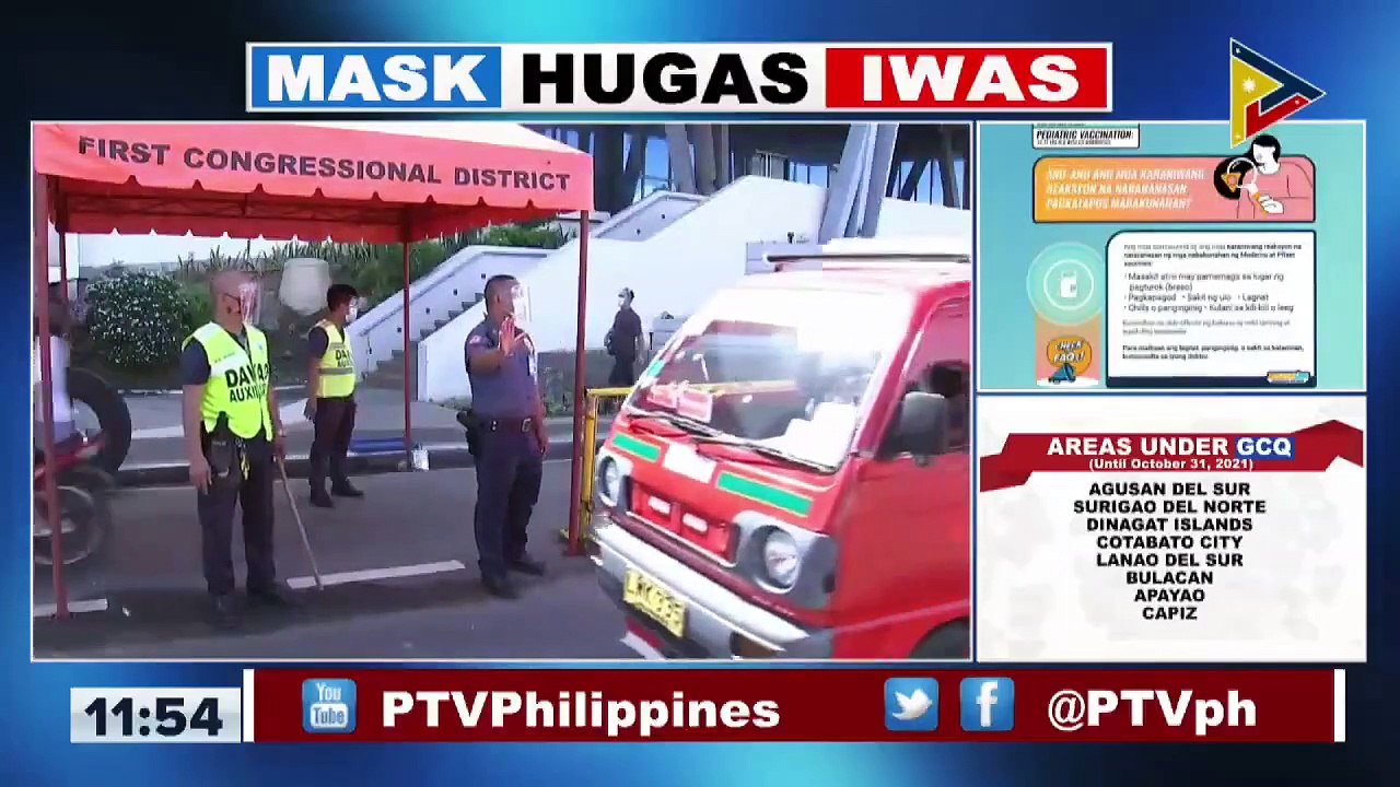 Muling nilinaw ni Davao City Mayor Sara Duterte na hindi na required ang pagsusuot ng face shield sa lungsod