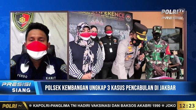 Live Dialog - Kanit Reskrim Polsek Kembangan AKP Ferdo Elfianto. Polsek Kembangan Ungkap 3 Kasus Pencabulan