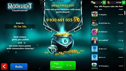 8 Ball Pool !! Moonlight Championship - Versus High Level Enemy #1
