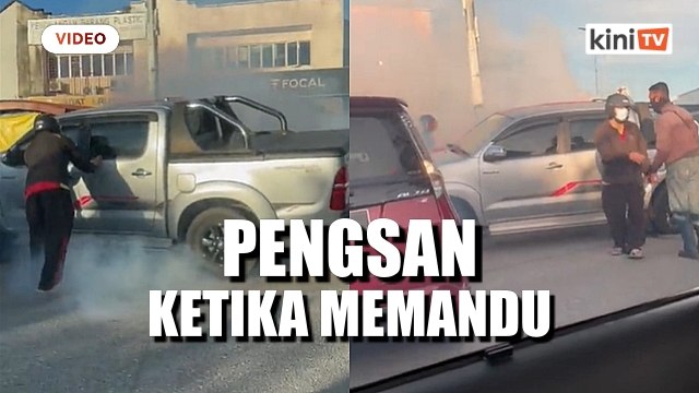 Pemandu pengsan punca kenderaan terbabas rempuh kedai