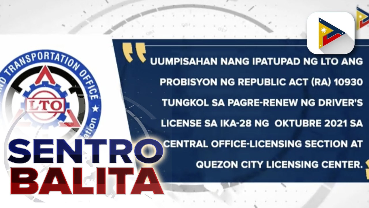 Rollout ng 10-year validity ng driver's license, sisimulan na sa NCR
