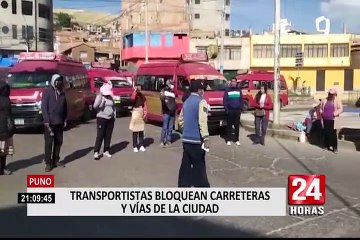 Paro de Transportistas se registró en Puno, Cusco y Arequipa