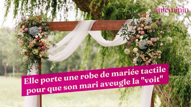 VIDÉO - Elle porte une robe de mariée tactile pour que son mari aveugle la " voit" - Vidéo Dailymotion