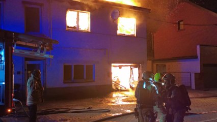 Incendie d'une maison à Souvret