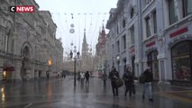 Moscou : fermeture des commerces non-essentiels, les rues désertées