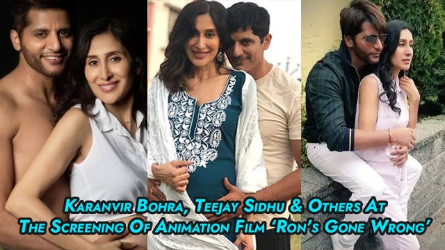 Karanvir Bohra, Teejay Sidhu & Others At The Screening Of Animation Film ‘Ron's Gone Wrong’