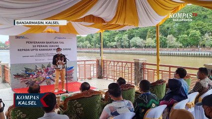 Bantuan Pariwisata Sungai, 10 Perahu Jukung Wisata Baru Diterima Pemerintah Kota Banjarmasin
