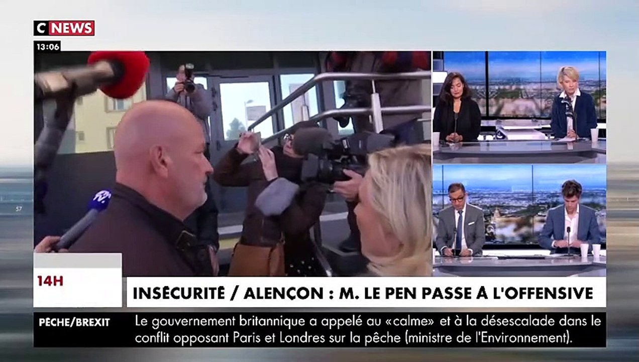 Regardez Marine Le Pen interpellée par un jeune lors de sa visite à Alençon: "Maintenant, il faut arrêter de raconter des histoires" - VIDEO