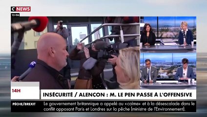 Regardez Marine Le Pen interpellée par un jeune lors de sa visite à Alençon: "Maintenant, il faut arrêter de raconter des histoires" - VIDEO