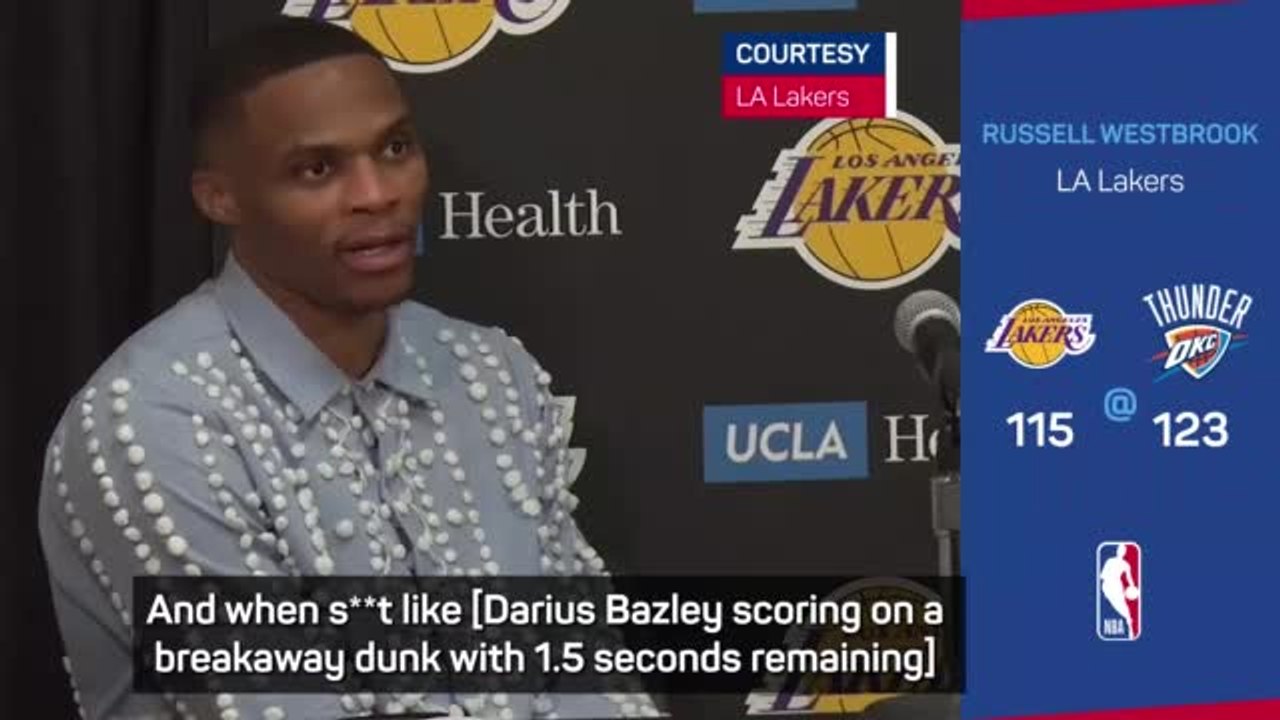 'I was not going to let it slide' - Westbrook o...