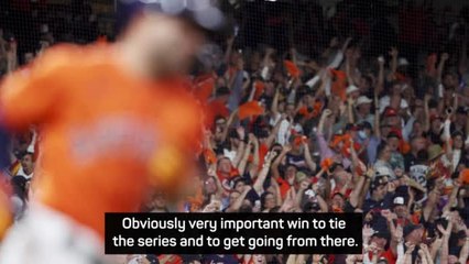 Game 2 was a must win - Altuve on levelling World Series