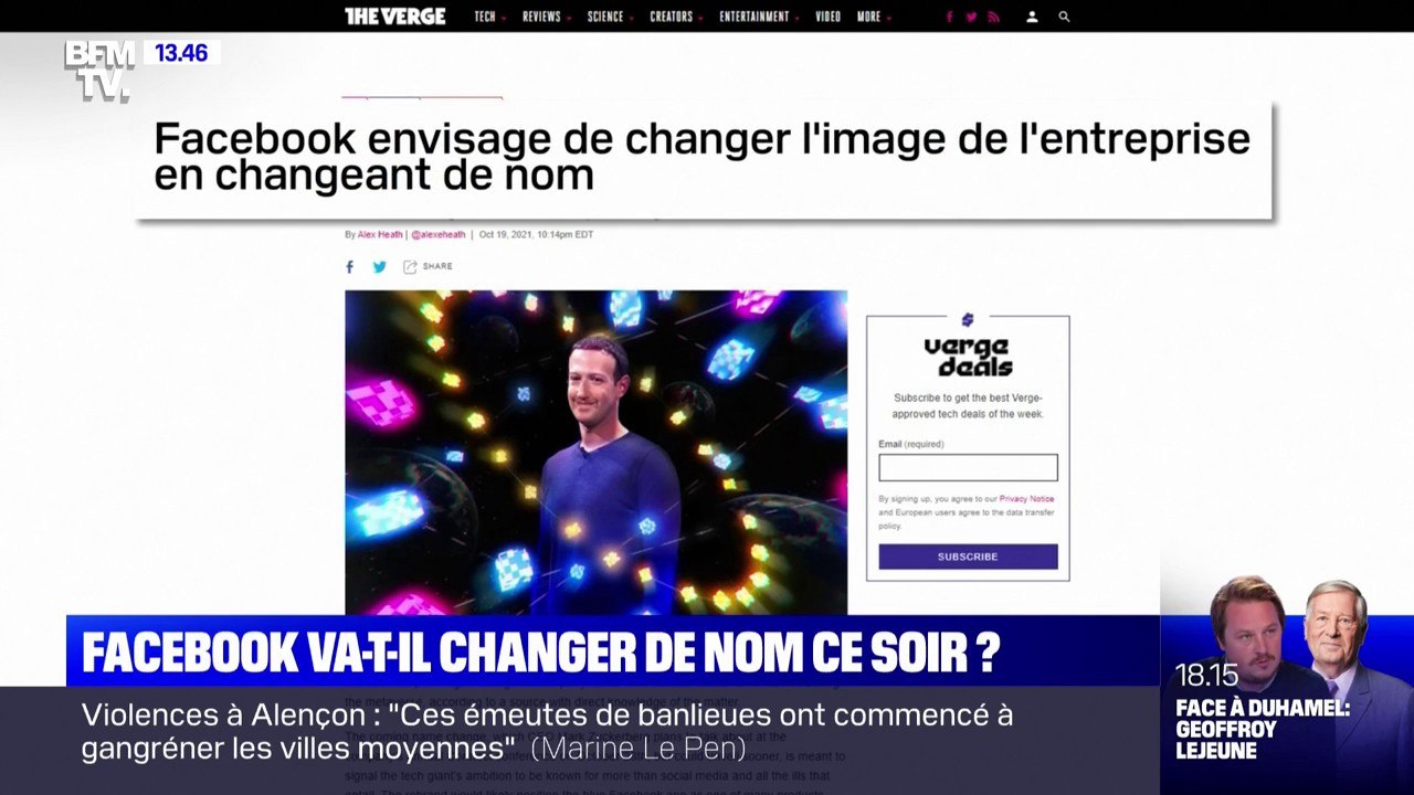 Dans la tourmente, la maison-mère de Facebook envisage de changer de nom