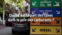 Quelle est la part des taxes dans le prix des carburants ?