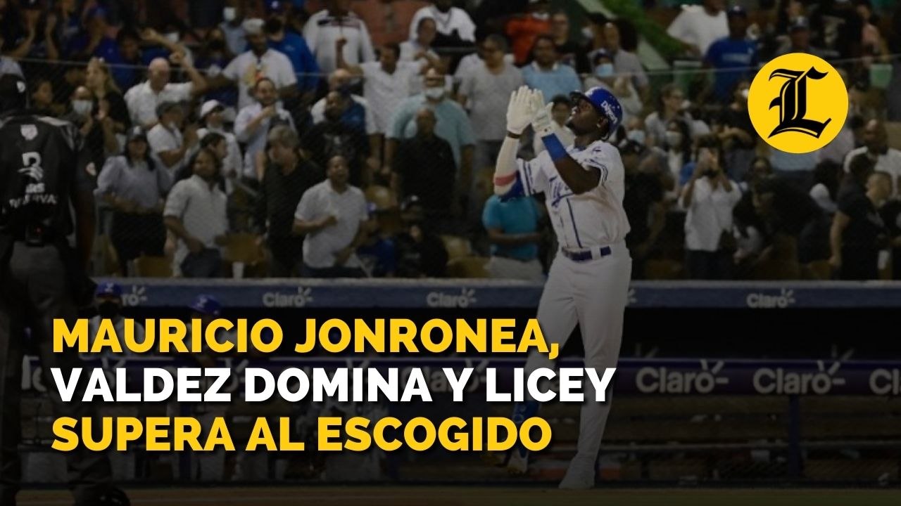 Mauricio jonronea, Valdez domina y Licey supera al Escogido