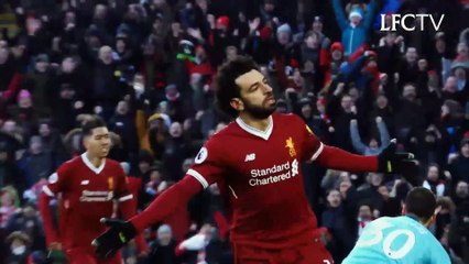 Mo Salah bursts through wall to surprise kids