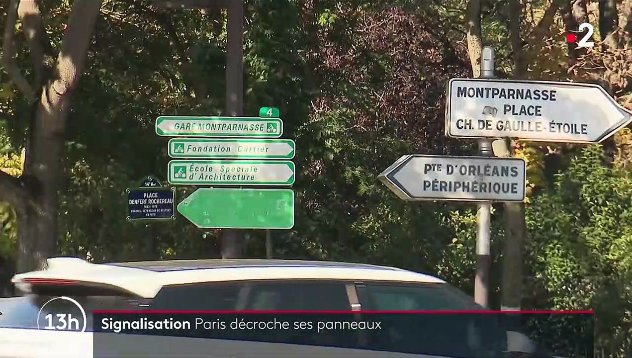 Paris : les panneaux directionnels disparaissent peu à peu