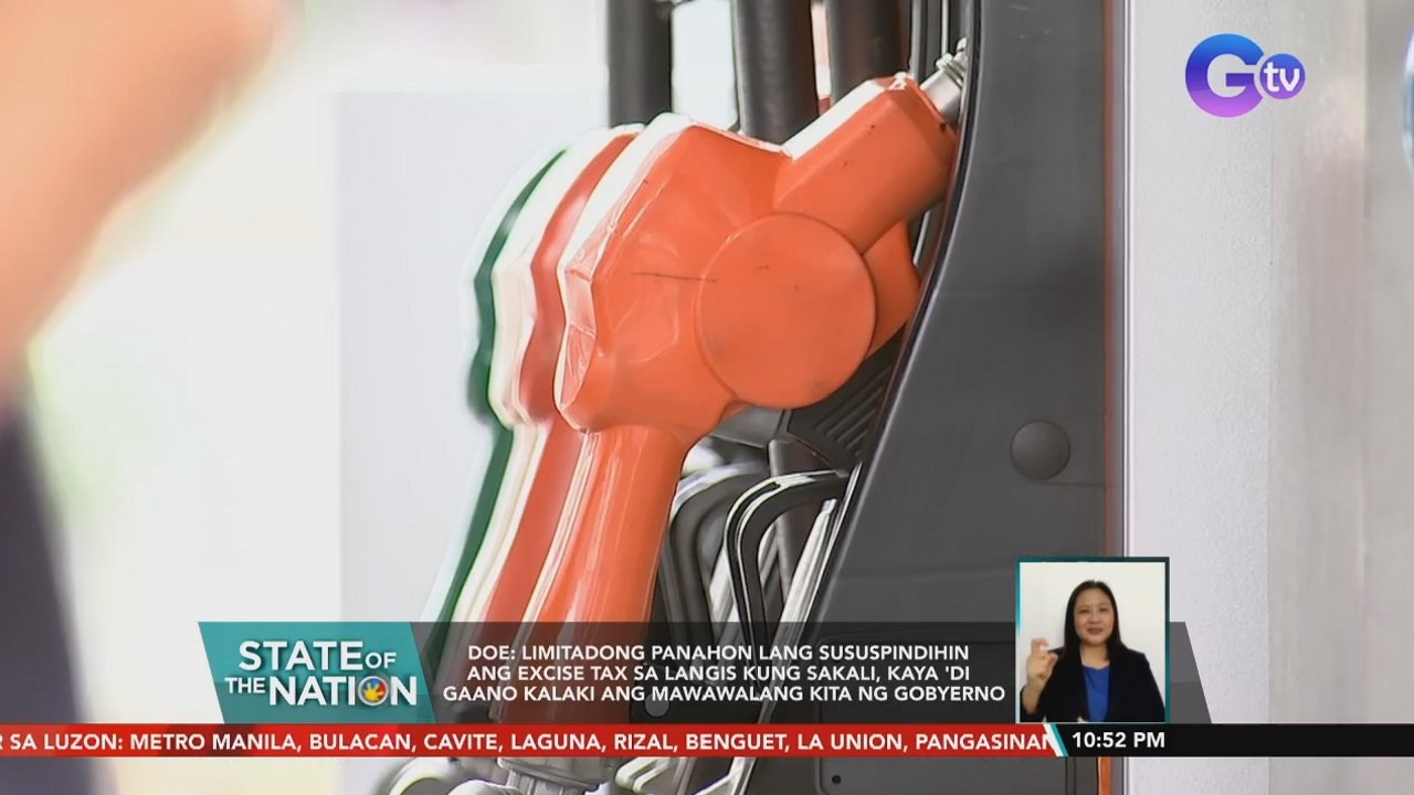 DOE: Limitadong panahon lang sususpendihin ang excise tax sa langis kung sakali, kaya 'di gaano kalaki ang mawawalang kita ng gobyerno | SONA