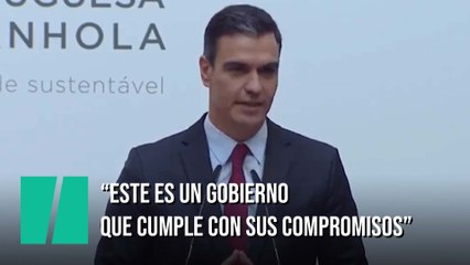 Pedro Sánchez: "Este es un Gobierno que cumple con sus compromisos"