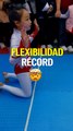 Una niña de 10 años estableció récords mundiales con su flexibilidad