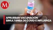 Ssa acuerda aplicar de forma simultánea vacunas contra influenza y covid