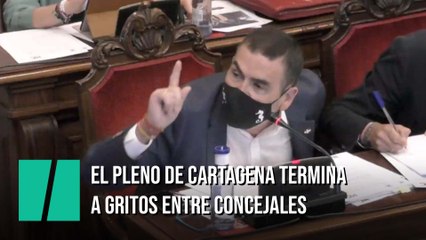 La bronca en el Pleno de Cartagena que acaba a gritos