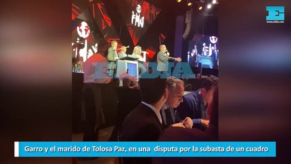 Garro y el marido de Tolosa Paz, en una disputa por la subasta de un cuadro