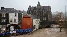 Fast moving River Teviot forces evacuation of homes in Hawick, Scottish Borders